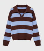 Stripe Polo Knit