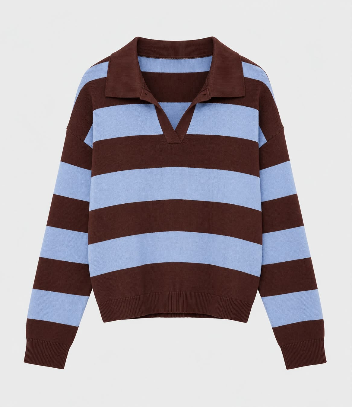 Stripe Polo Knit
