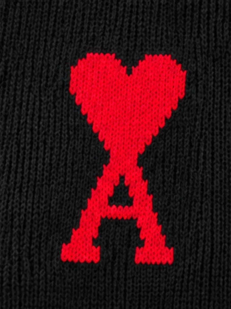 Red Heart Knit Polo Sweater
