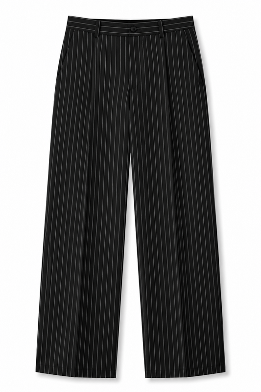 Pinstripe Wide Leg