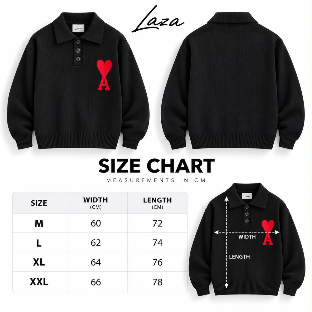 Size Chart for A Knit Polo