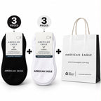 A Low-Cut Socks | Black & White Set of 6