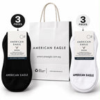 A Low-Cut Socks | Black & White Set of 6
