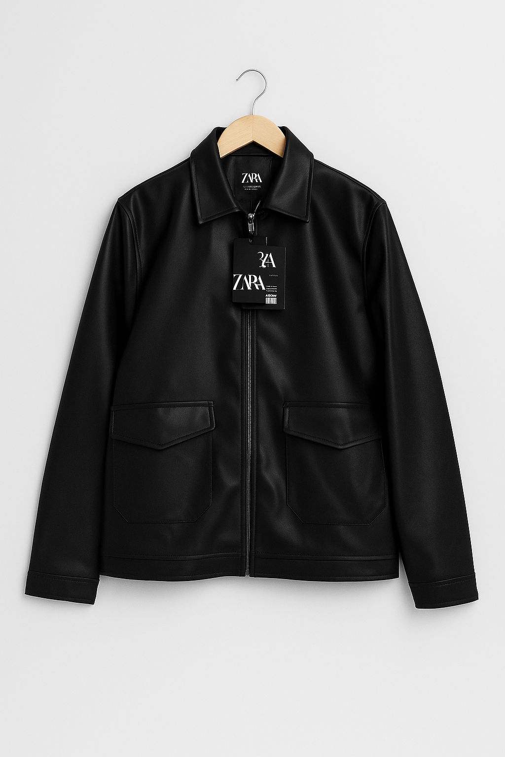 Zara leather jacket (Black)
