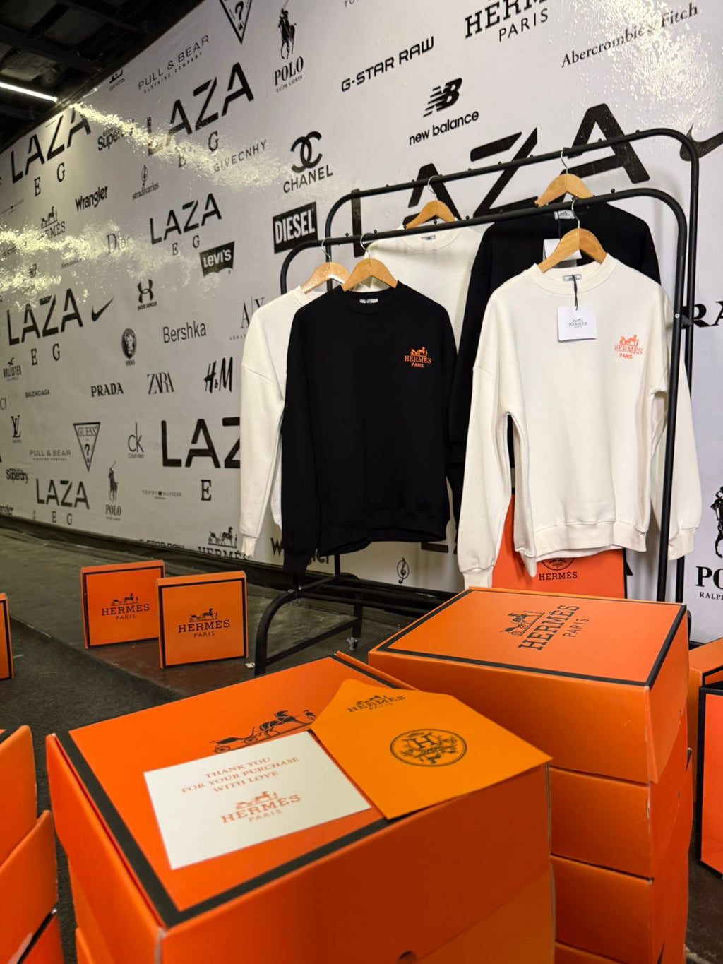 Hermes crewneck (Black)