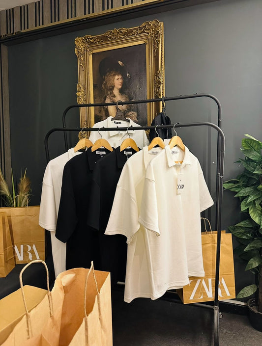 Zara kintted tshirt (Black)