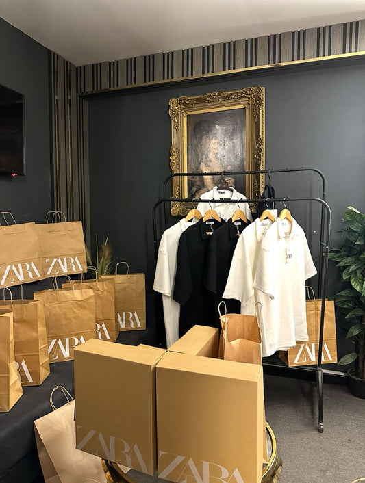 Zara kintted tshirt (White)