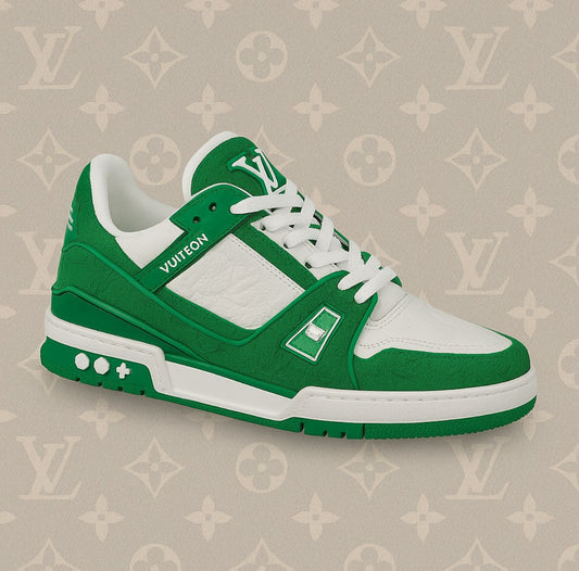 LV SNEAKER (Green monogram denim)