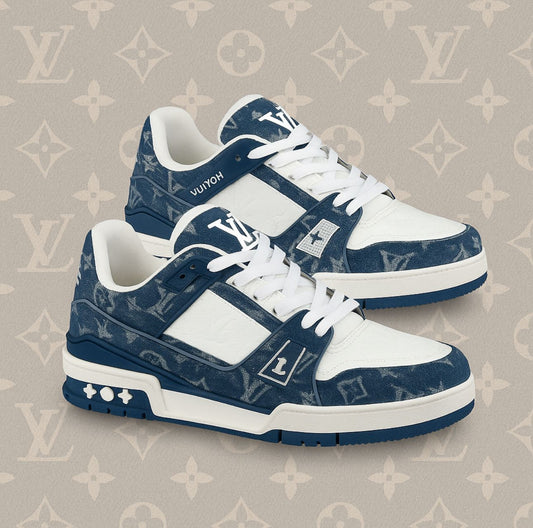 LV SNEAKER (Blue monogram denim)