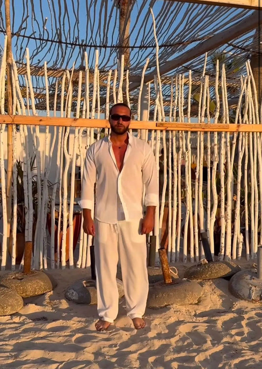 Zara lenin pants (White)