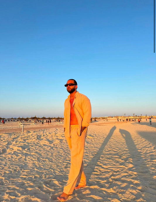 Zara lenin pants (Beige)